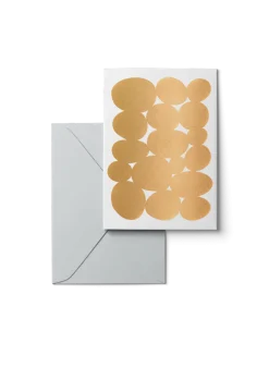 Karten Design Fabrik Doppelkarte PARADE weiß gold 11x15,5cm