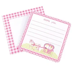 Karten Set Kutsche thank you 8 Stück 15x15cm