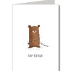 KEITCARDS Doppelkarte Happy Birthday kleiner Bär mit Umschlag 10,5x14,7cm