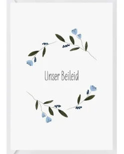 KEITCARDS Doppelkarte Unser Beileid 10,5x14,7cm