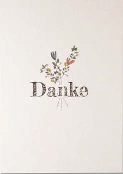 KEITCARDS Postkarte Danke 10,5x14,7cm