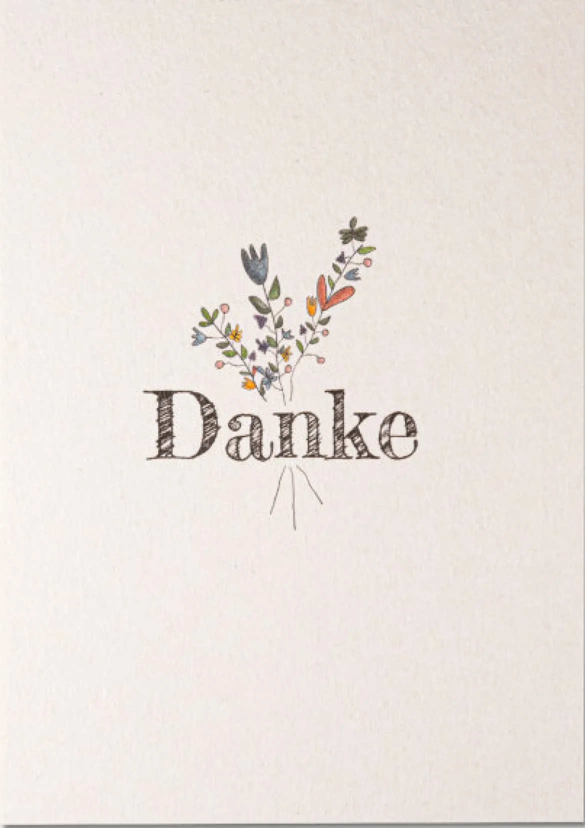 KEITCARDS Postkarte Danke 10,5x14,7cm
