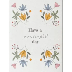KEITCARDS Postkarte Have a wonderful day Blumen 10,5x14,7cm