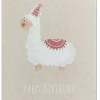 KEITCARDS Postkarte Lama HAPPY BIRTHDAY 10,5x14,7cm