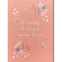 KEITCARDS Postkarte Zum Geburtstag für einen ganz besonderen Menschen 10,5x14,7cm