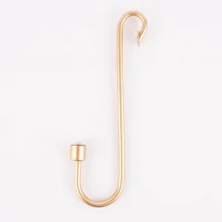 Kerzenhalter für Stabkerzen zum Einhängen Metall goldfarbig 30x11x2,5cm