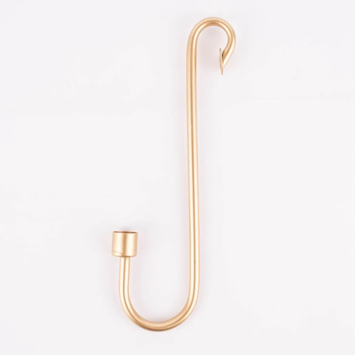 Kerzenhalter für Stabkerzen zum Einhängen Metall goldfarbig 30x11x2,5cm