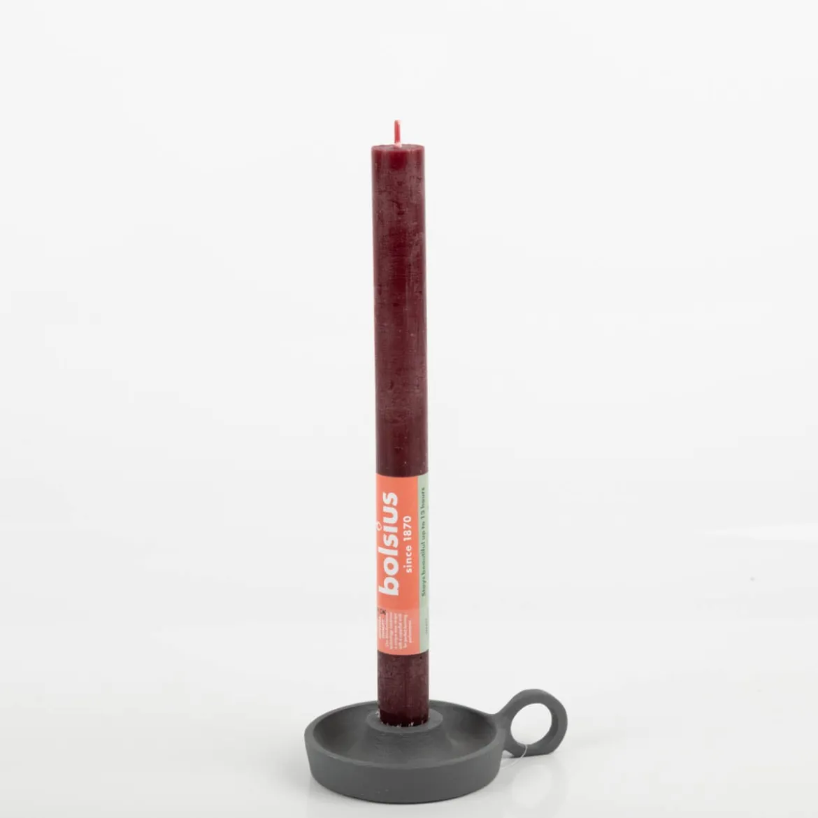 Kerze Stabkerze Rustik 270/23mm Samtrot von Bolsius