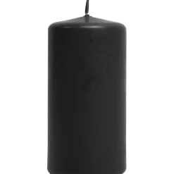 Kerze Stumpen schwarz 100x50mm (HxD) im 6er Pack