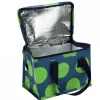 Kühltasche Spotlight Grün auf Blau aus recyceltem Kunststoff 21x12x16cm von Rex London