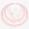 Kinder Geschirrset 3-tlg. Feenwelt aus recycelten PET-Flaschen weiß rosa bunt 26,5x6,5x24,5cm von Sass & Belle