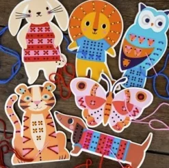 Kinder-Handarbeits-Set zum Nähen lernen Hase von Rex London