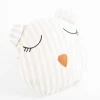 Kinderkissen Bär Baumwolle weiß beige 35x35cm