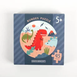 Kinderpuzzle Dinosaurier rund mit 45 Teilen von Grafik Werkstatt