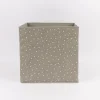 Kinderzimmer Aufbewahrungsbox Sterne grau weiß 29x29x29cm