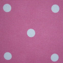 Kinderzimmer Schlaufenschal Dots mit Kreuzschlaufen Punkte pink weiß 140x255cm