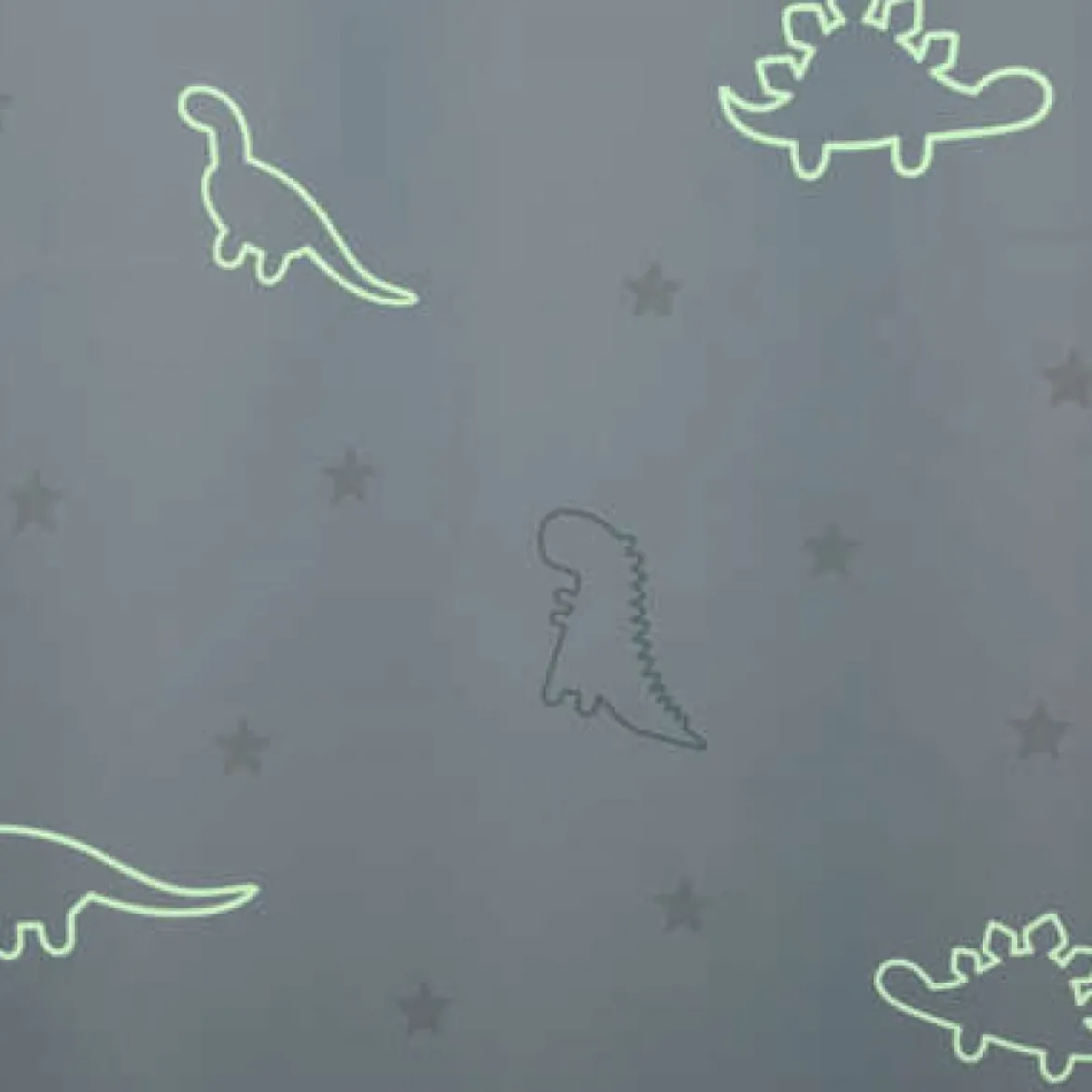 Kinderzimmer Verdunklungsgardine Dinosaurier Sterne hellblau 140x250cm