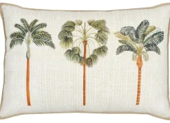 Kissen Casablanca Palmen beige grün 40x60cm