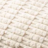 Kissen 3D Kuschelrelief Struktur dove white creme 45x45cm