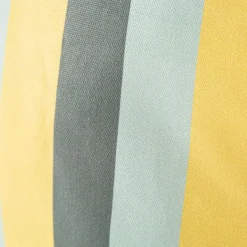 Kissenhülle aus Baumwolle mit Streifen in grün, grau und hellblau in versch. Größen von SCHÖNER LEBEN.