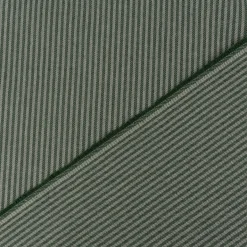 Kissenhülle aus Dobbystoff mit schmalen Streifen grün beige in versch. Größen von SCHÖNER LEBEN.