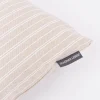 Kissenhülle Basic Stripe Streifen Leinenlook natur weiß in versch. Größen von SCHÖNER LEBEN.
