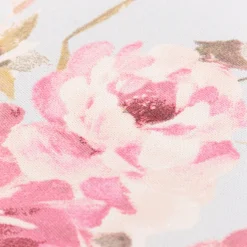 Kissenhülle Classic Painted Rose Rosenblüten hellblau rosa in versch. Größen oder Wunschmaß von SCHÖNER LEBEN.