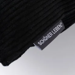 Kissenhülle Cord schwarz verschiedene Größen von SCHÖNER LEBEN.