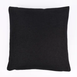 Kissenhülle Dallas Strukturstoff uni schwarz 50x50cm