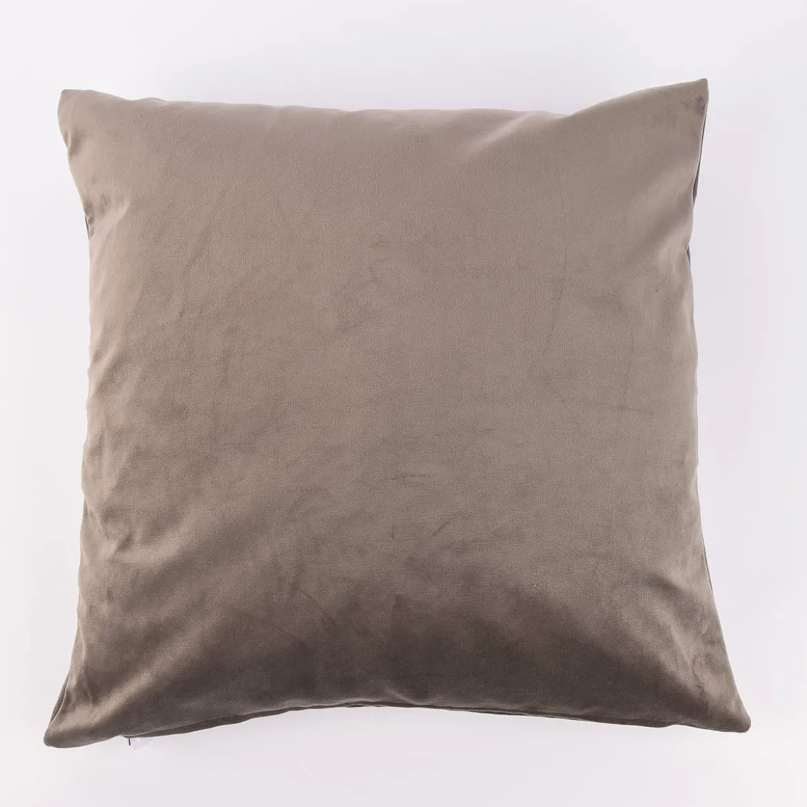 Kissenhülle Duval Samtkissen taupe 50x50cm