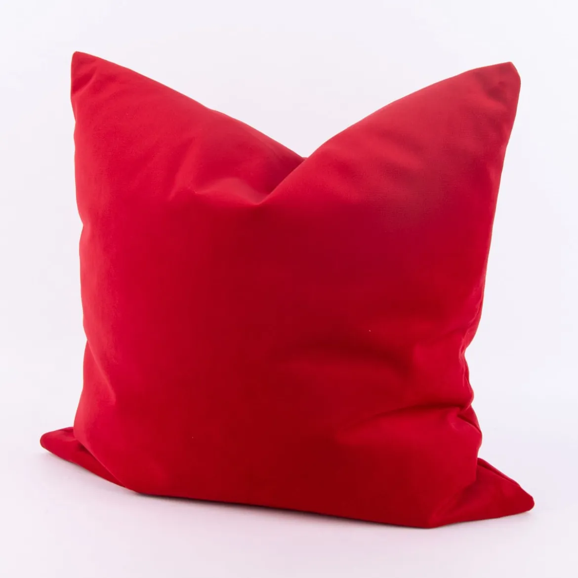Kissenhülle Duval Samtkissen rot 50x50cm