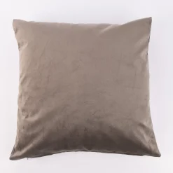 Kissenhülle Duval Samtkissen taupe 40x40cm