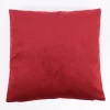 Kissenhülle Duval Samtoptik bordeaux rot 50x50cm