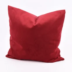 Kissenhülle Duval Samtoptik bordeaux rot 50x50cm