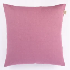 Kissenhülle Erik mit Knopfleiste aus 100 % Leinen 47x47cm altrosa
