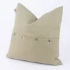 Kissenhülle Erik mit Knopfleiste aus 100 % Leinen 47x47cm salbeigrün
