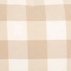Kissenhülle Karos beige weiß in versch. Größen oder Wunschmaß von SCHÖNER LEBEN.