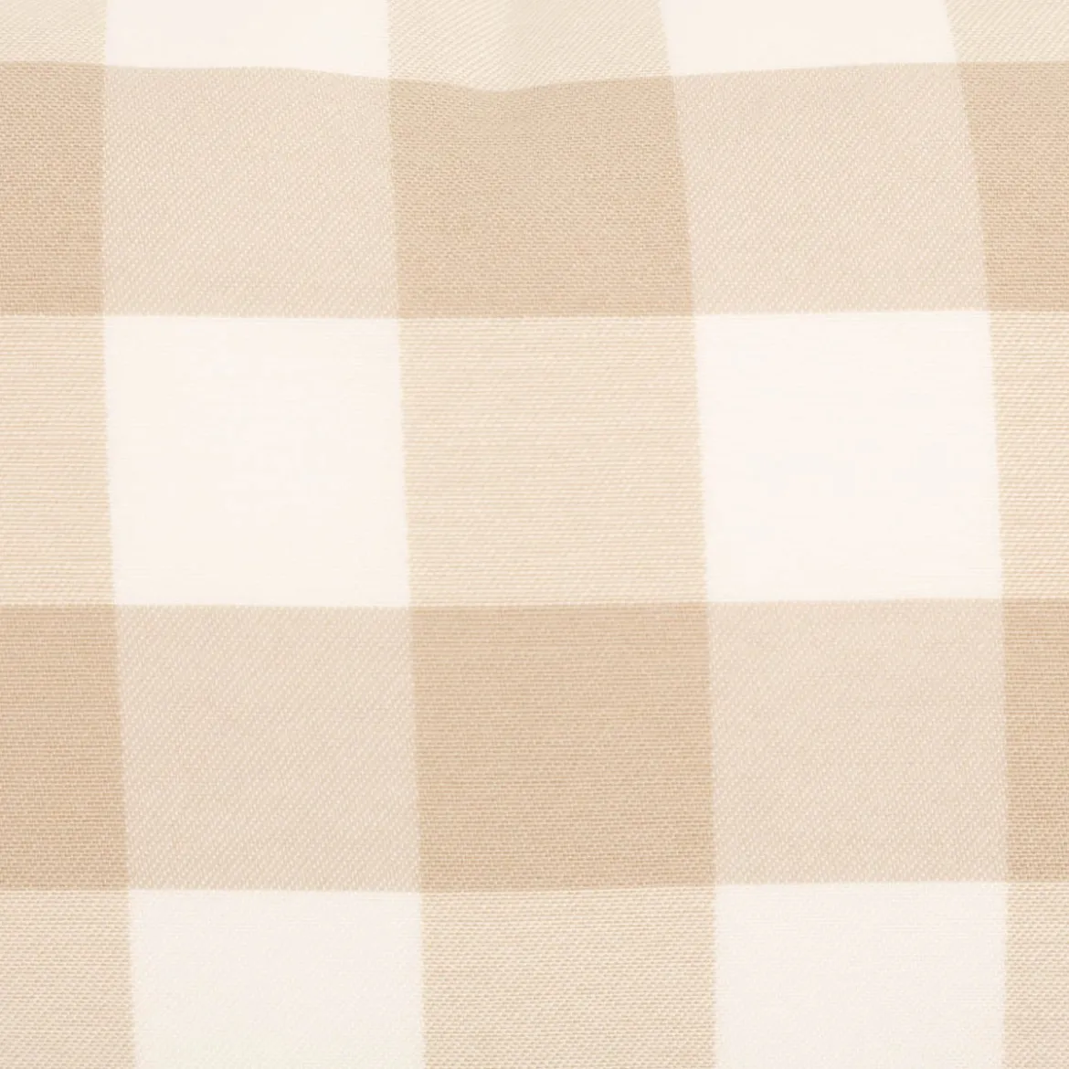 Kissenhülle Karos beige weiß in versch. Größen oder Wunschmaß von SCHÖNER LEBEN.