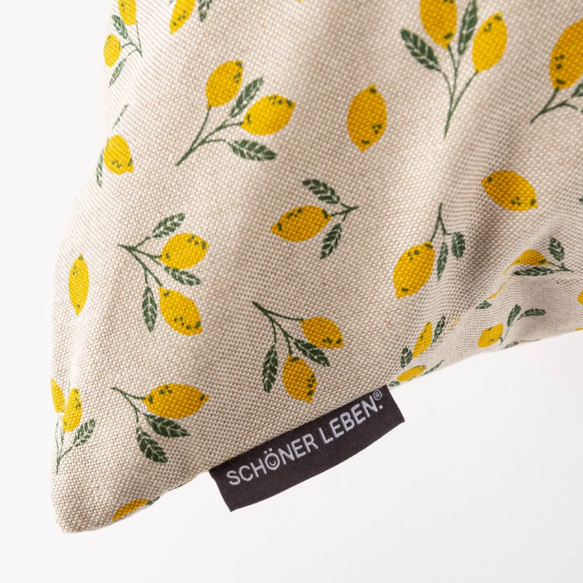 Kissenhülle Little Citrus Fruits Mini Zitronen natur gelb in versch. Größen oder Wunschmaß von SCHÖNER LEBEN.