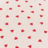 Kissenhülle Little Love Heart Herzchen Leinenlook natur rot in versch. Größen von SCHÖNER LEBEN.