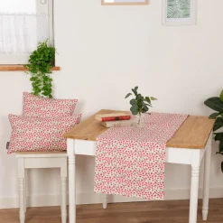 Kissenhülle Mini Blumen weiß pink in versch. Größen von SCHÖNER LEBEN.