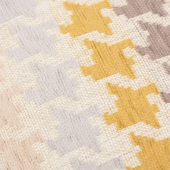 Kissenhülle Mira Hahnentritt beige gelb in versch. Größen von SCHÖNER LEBEN.