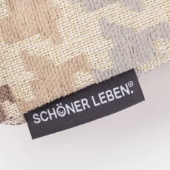 Kissenhülle Mira Hahnentritt beige gelb in versch. Größen von SCHÖNER LEBEN.