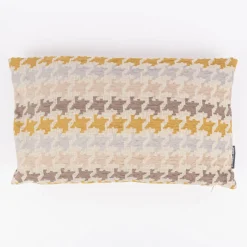 Kissenhülle Mira Hahnentritt beige gelb in versch. Größen von SCHÖNER LEBEN.