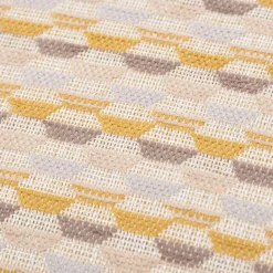 Kissenhülle Mira Hexagon beige gelb in versch. Größen von SCHÖNER LEBEN.