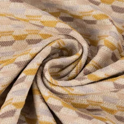 Kissenhülle Mira Hexagon beige gelb in versch. Größen von SCHÖNER LEBEN.