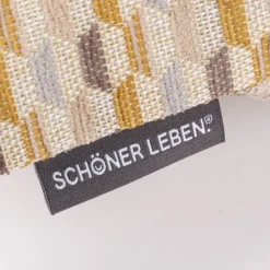 Kissenhülle Mira Hexagon beige gelb in versch. Größen von SCHÖNER LEBEN.