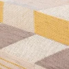 Kissenhülle Mira Rechtecke schräg beige braun gelb in versch. Größen oder Wunschmaß von SCHÖNER LEBEN.