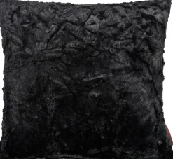 Kissenhülle "Fluffy" schwarz 50x50cm