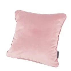 Kissenhülle Samt LeVelvet mit Kederumrandung rosa 70x70cm von SCHÖNER LEBEN.